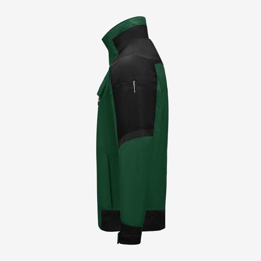 FHB LARS Arbeitsjacke, grün-schwarz, Gr. 4XL