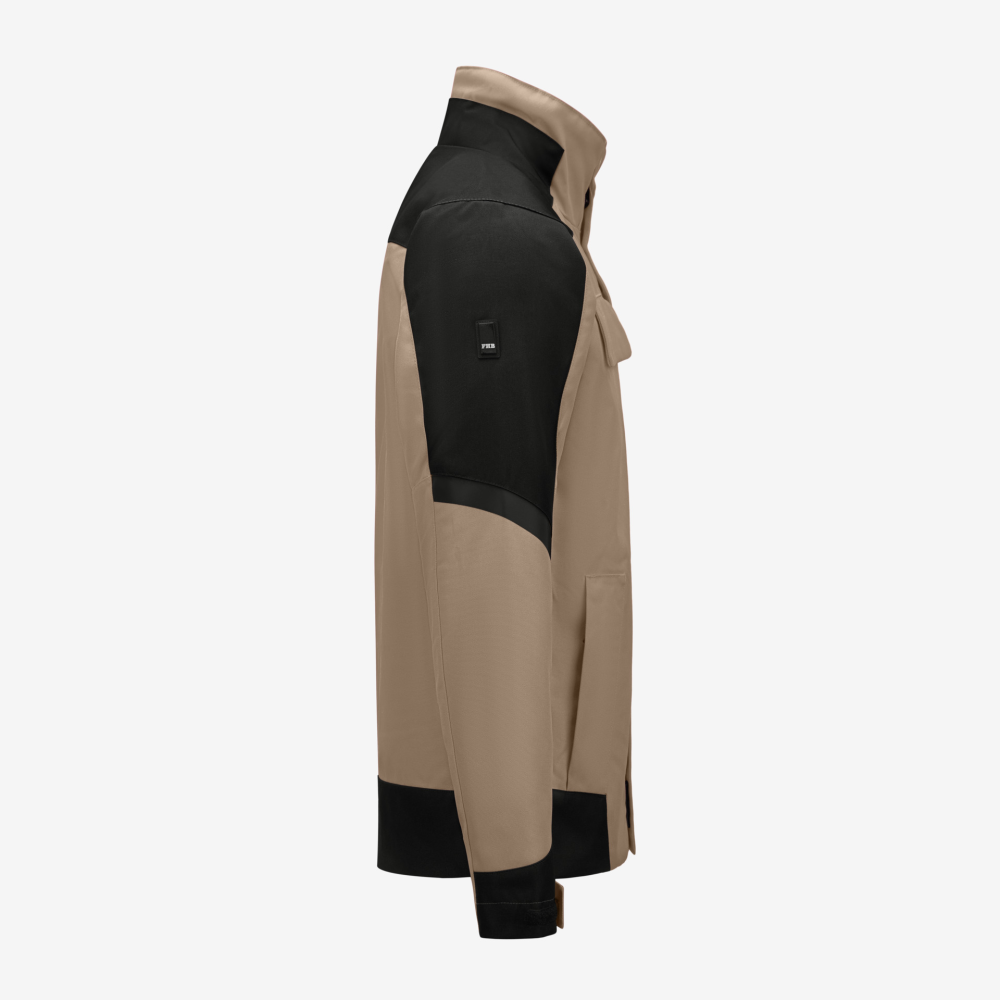 FHB LARS Arbeitsjacke, beige-schwarz, Gr. M