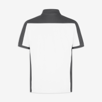 FHB KONRAD Polo-Shirt, weiss-anthrazit, Gr. L