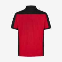 FHB KONRAD Polo-Shirt, rot-schwarz, Gr. L