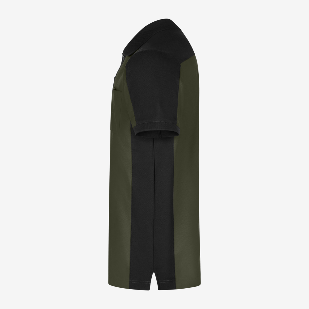 FHB KONRAD Polo-Shirt, oliv-schwarz, Gr. XS
