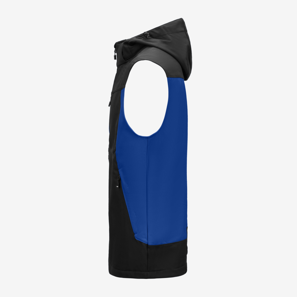 FHB JUSTUS Softshellweste, royalblau-schwarz, Gr. M