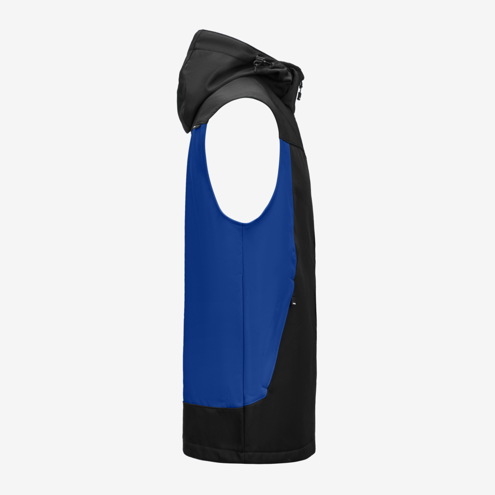 FHB JUSTUS Softshellweste, royalblau-schwarz, Gr. M