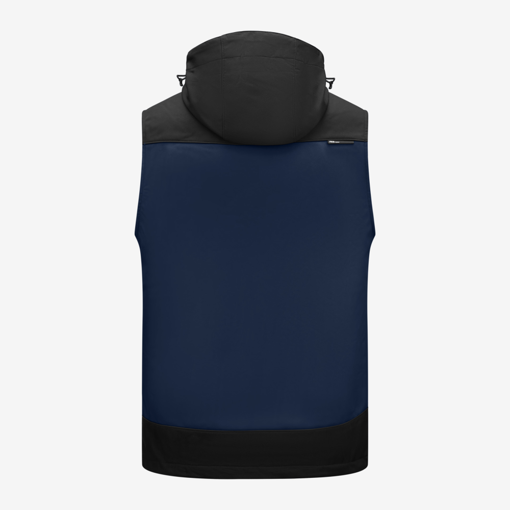 FHB JUSTUS Softshellweste, marine-schwarz, Gr. S