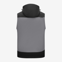 FHB JUSTUS Softshellweste, grau-schwarz, Gr. 3XL