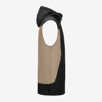FHB JUSTUS Softshellweste, beige-schwarz, Gr. XL