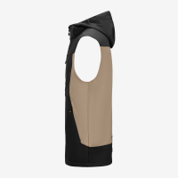 FHB JUSTUS Softshellweste, beige-schwarz, Gr. XL