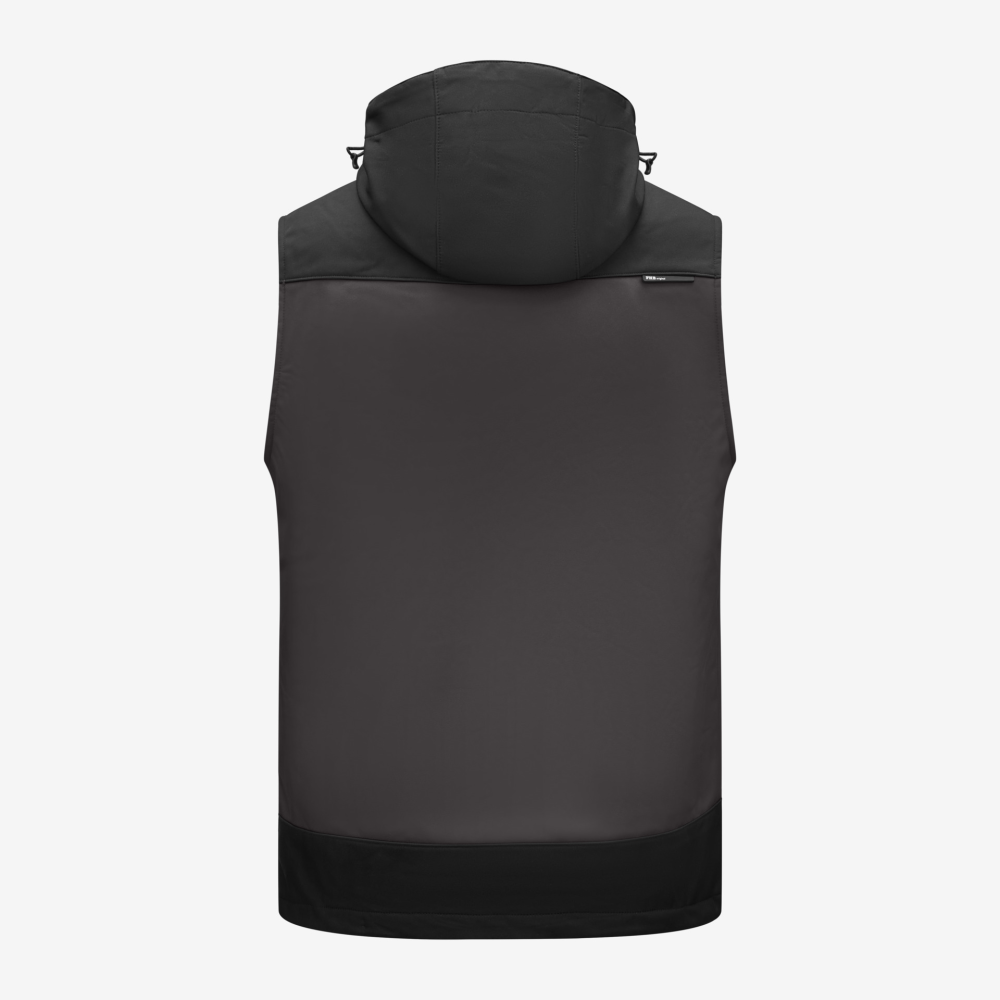FHB JUSTUS Softshellweste, anthrazit-schwarz, Gr. 2XL
