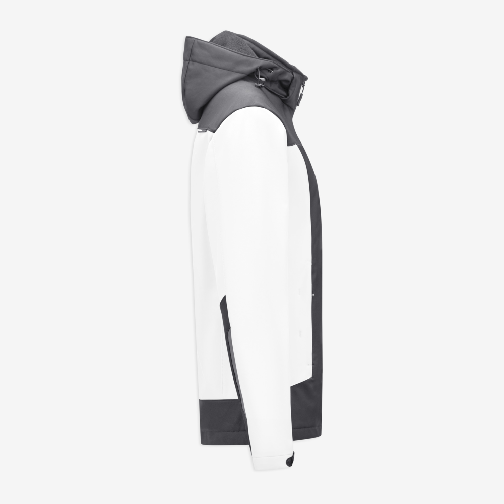 FHB JULIA Softshell-Jacke Damen, weiss-anthrazit, Gr. M