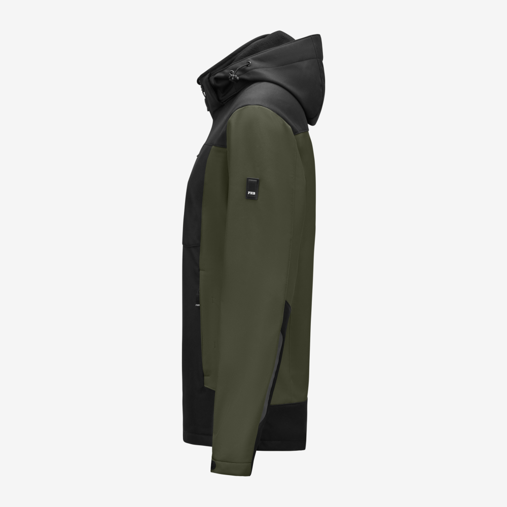 FHB JULIA Softshell-Jacke Damen, oliv-schwarz, Gr. M