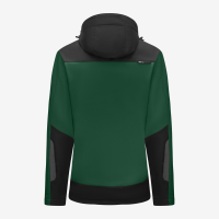 FHB JULIA Softshell-Jacke Damen, grün-schwarz, Gr. 3XL