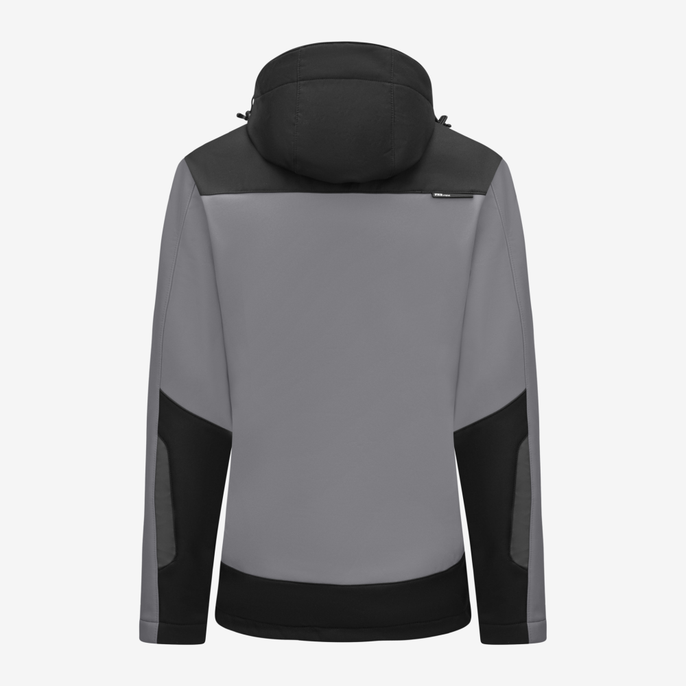 FHB JULIA Softshell-Jacke Damen, grau-schwarz, Gr. L