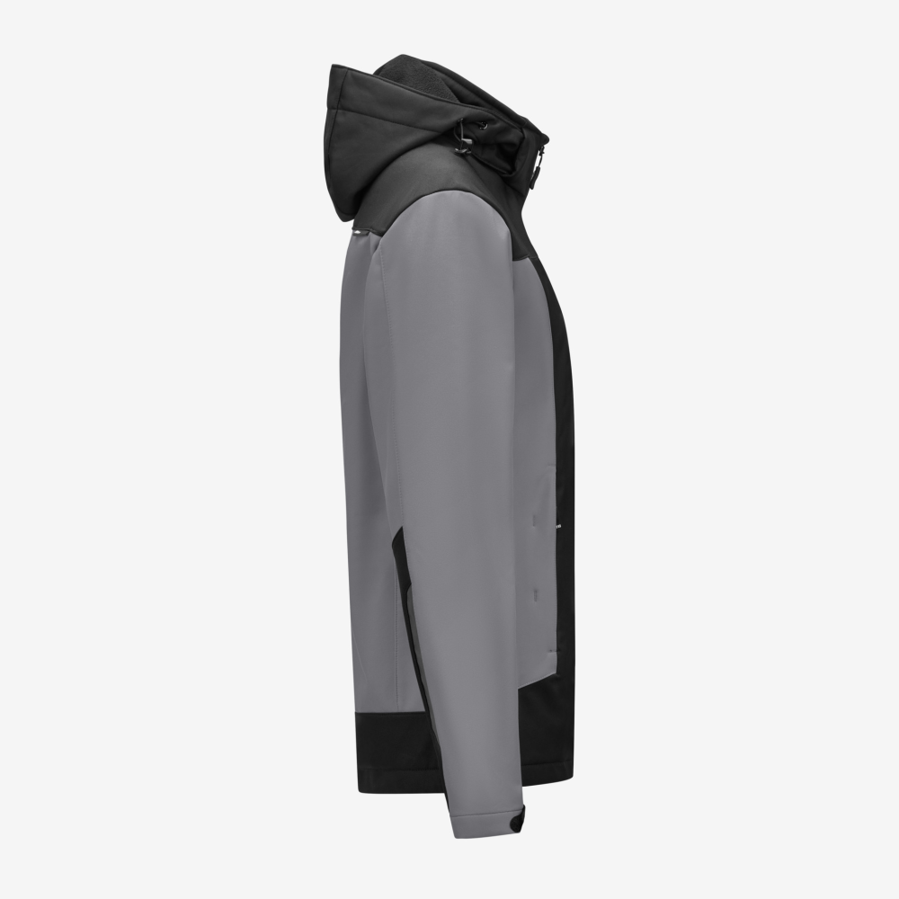 FHB JULIA Softshell-Jacke Damen, grau-schwarz, Gr. L