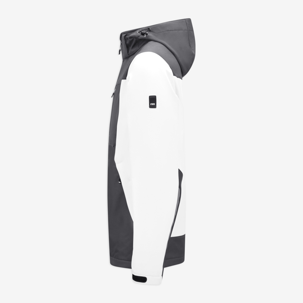 FHB JANNIK Softshelljacke, weiss-anthrazit, Gr. S