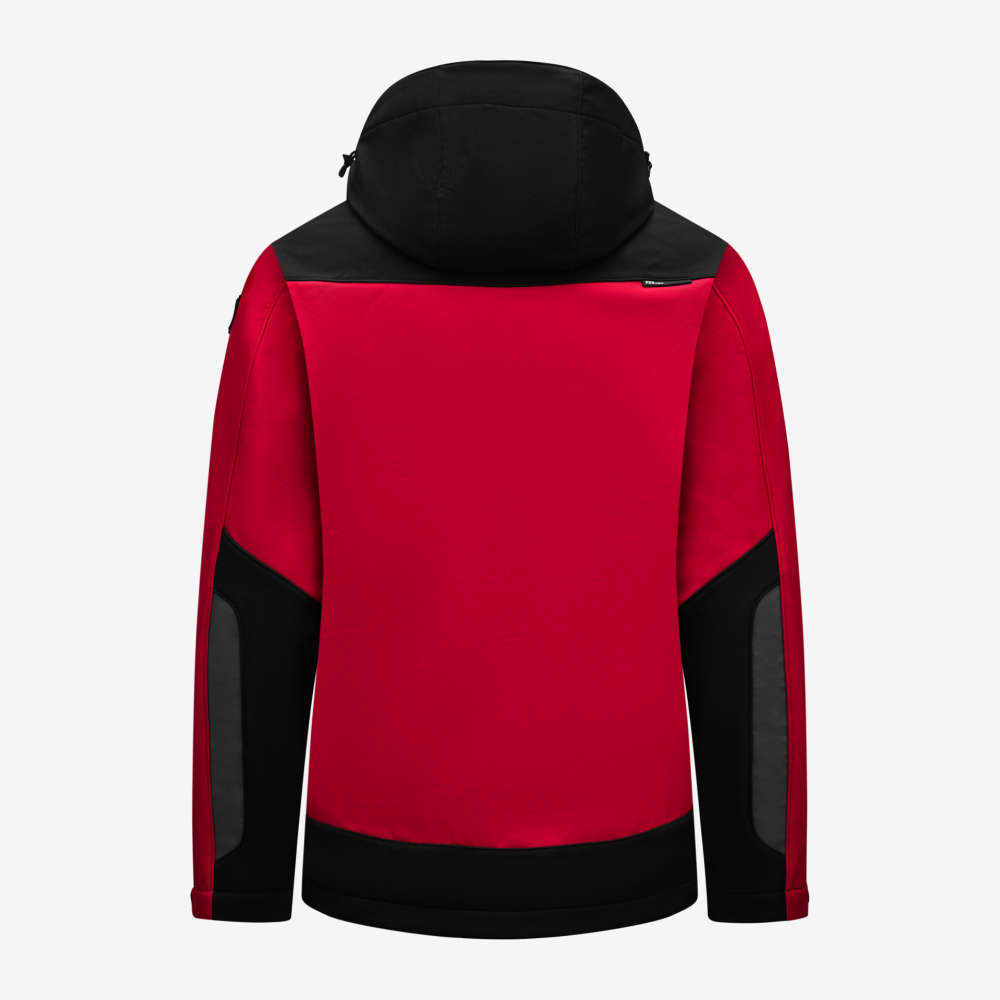 FHB JANNIK Softshelljacke, rot-schwarz, Gr. S