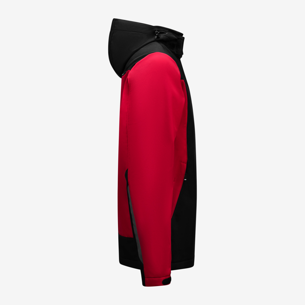 FHB JANNIK Softshelljacke, rot-schwarz, Gr. S