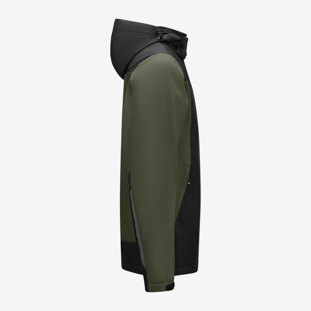 FHB JANNIK Softshelljacke, oliv-schwarz, Gr. S