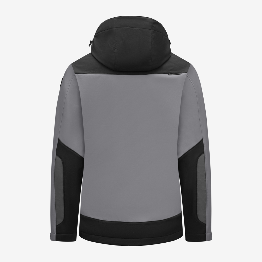 FHB JANNIK Softshelljacke, grau-schwarz, Gr. L