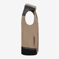 FHB HAUKE Arbeitsweste, beige-schwarz, Gr. 3XL