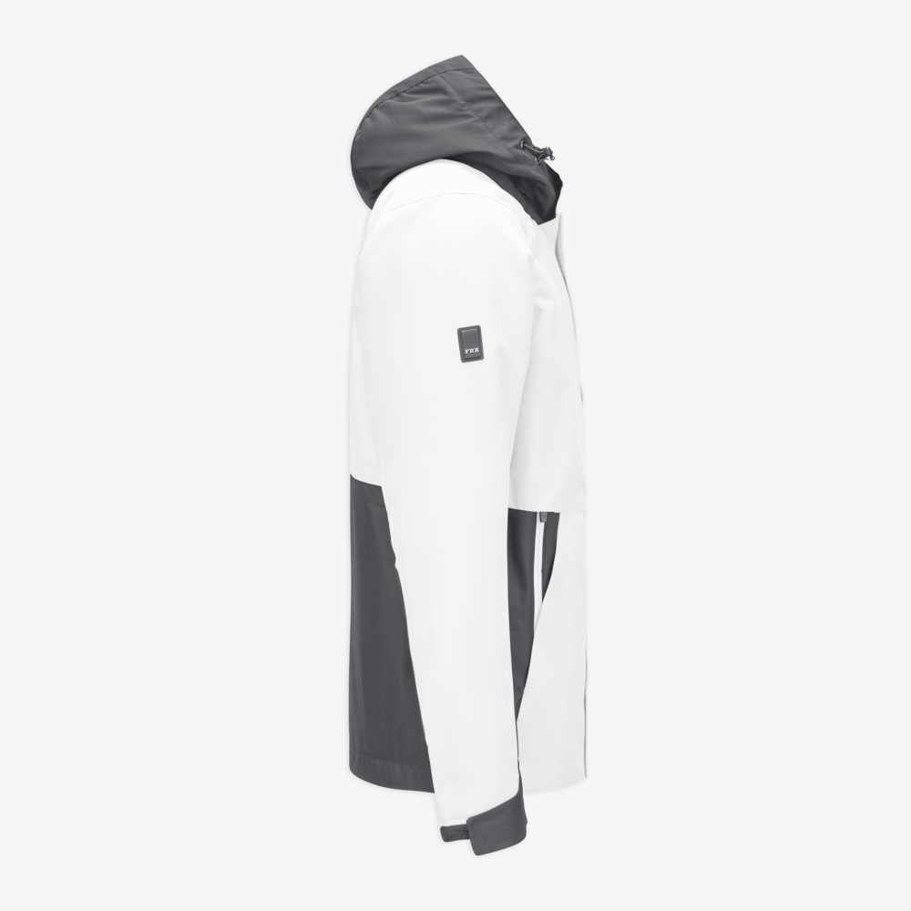 FHB GEORG Arbeitsjacke Primaloft, weiss-anthrazit, Gr. XL