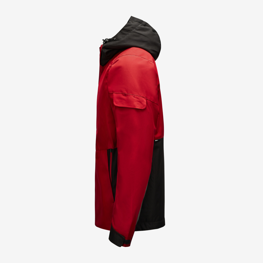 FHB GEORG Arbeitsjacke Primaloft, rot-schwarz, Gr. L