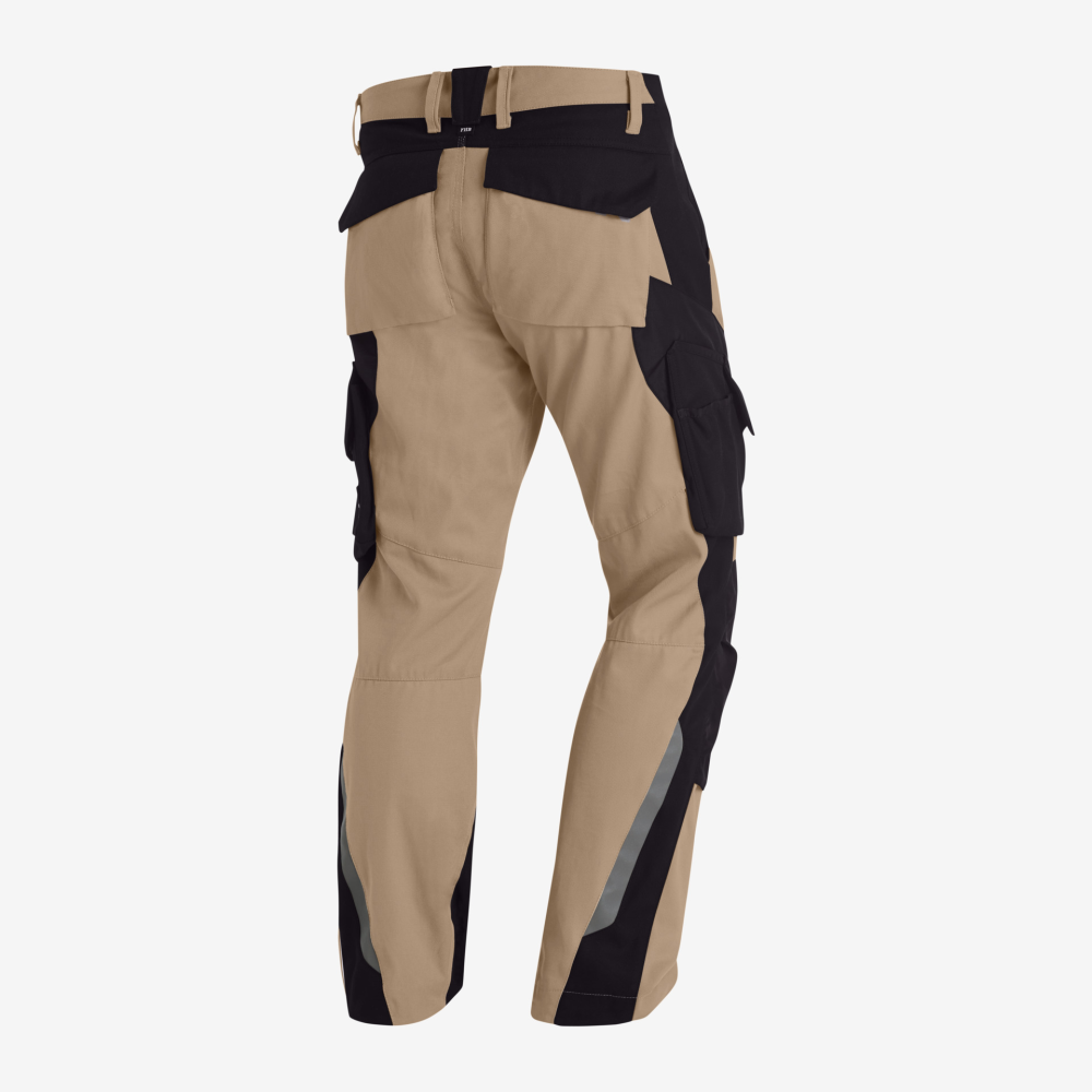 FHB FLORIAN Arbeitshose, beige-schwarz, Gr. 50