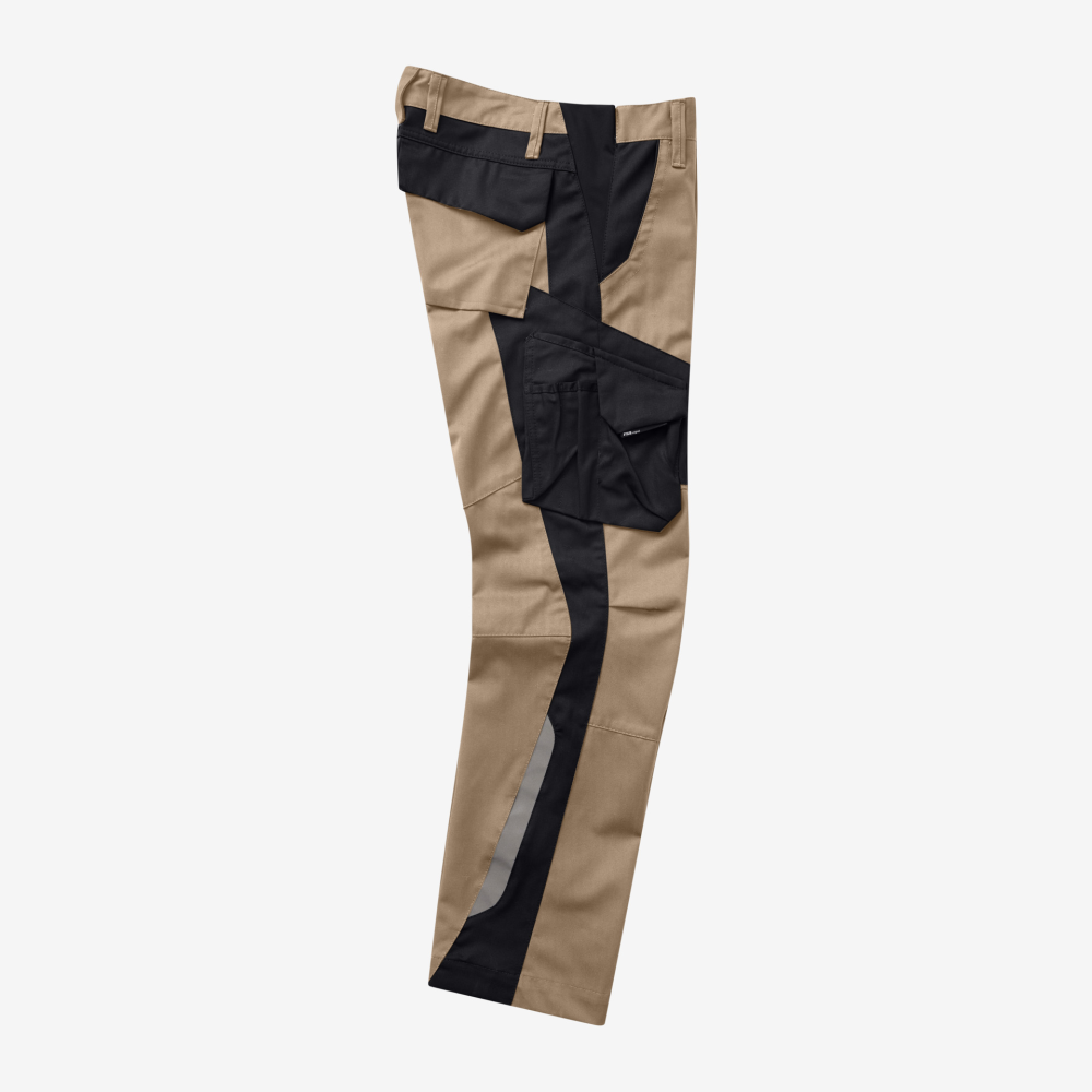 FHB FABIAN Arbeitshose, beige-schwarz, Gr. 106