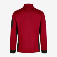 FHB CHRISTOPH Strick-Fleece-Jacke, rot-schwarz, Gr. XS