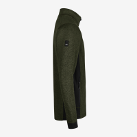 FHB CHRISTOPH Strick-Fleece-Jacke, oliv-schwarz, Gr. 5XL
