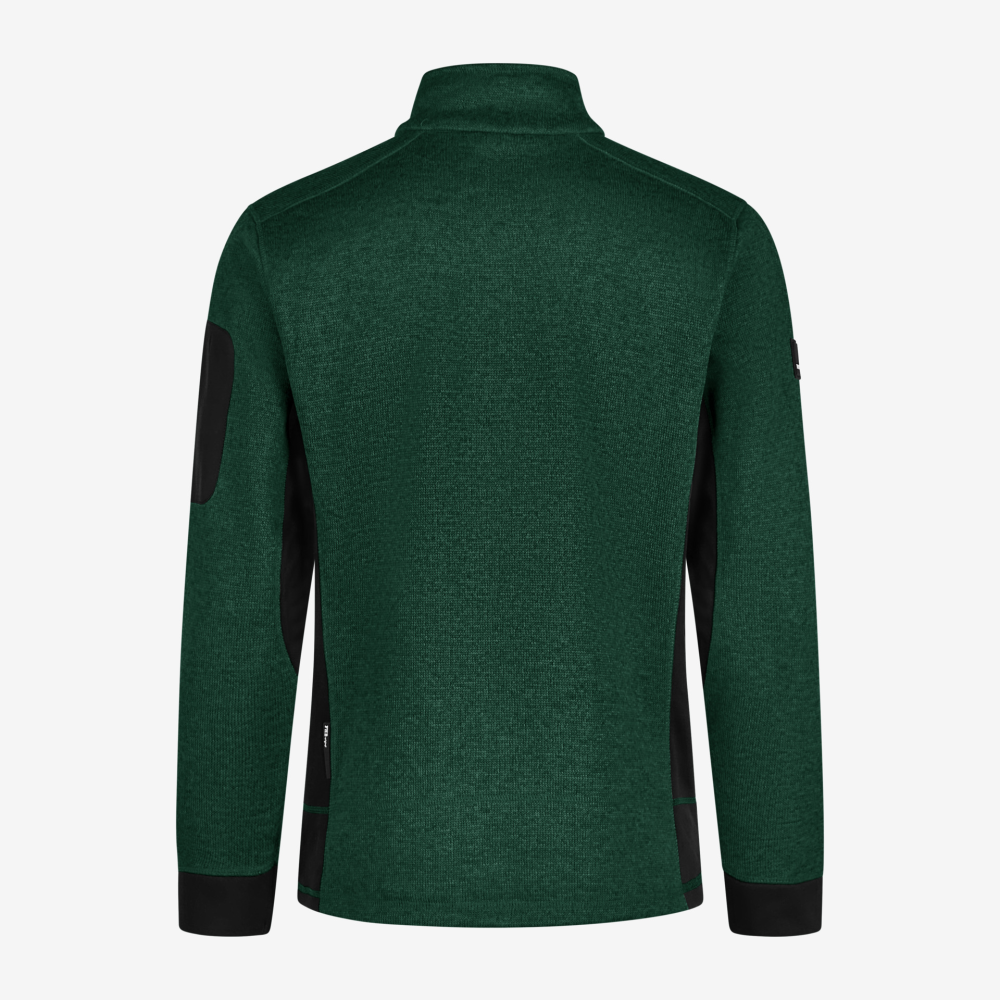 FHB CHRISTOPH Strick-Fleece-Jacke, grün-schwarz, Gr. 5XL