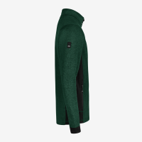 FHB CHRISTOPH Strick-Fleece-Jacke, grün-schwarz, Gr. 5XL