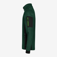 FHB CHRISTOPH Strick-Fleece-Jacke, grün-schwarz, Gr. 5XL