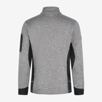 FHB CHRISTOPH Strick-Fleece-Jacke, grau-schwarz, Gr. S