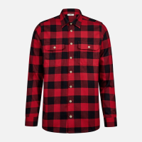 FHB HORST Arbeitshemd rot-schwarz 5XL