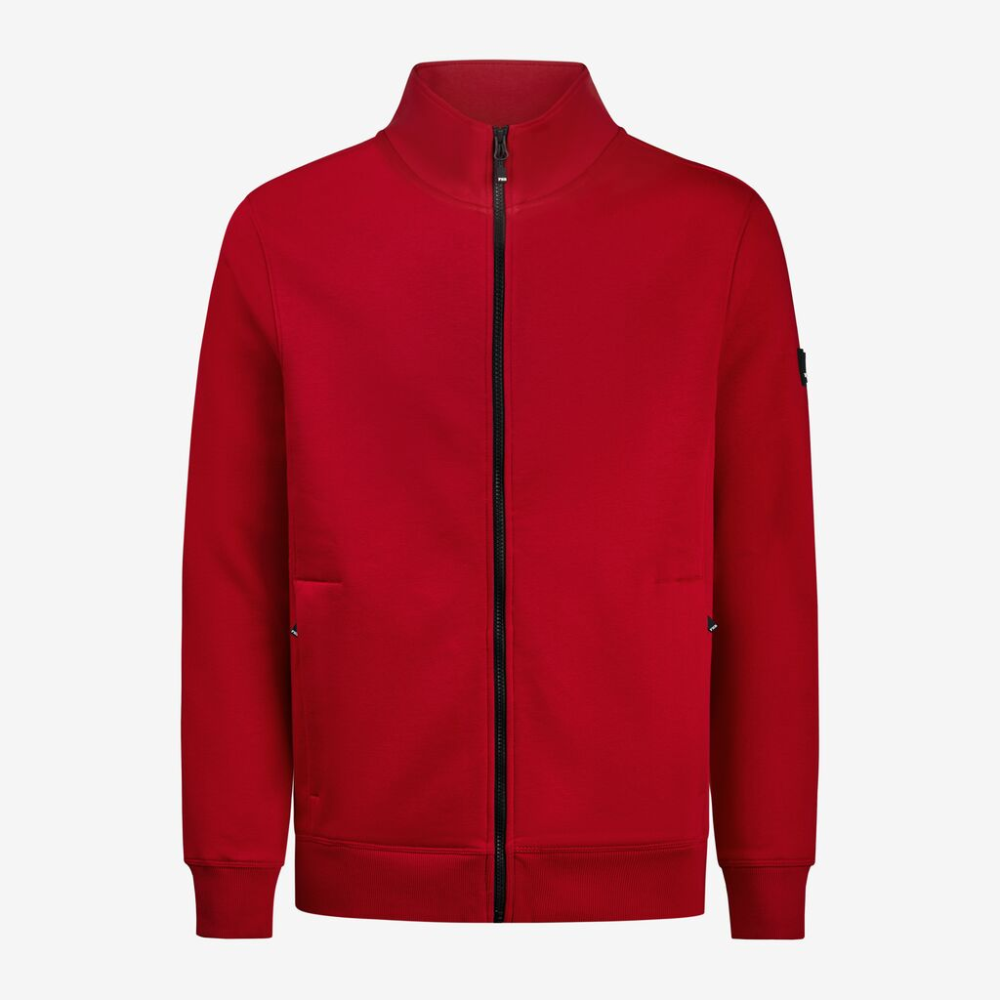 FHB EUGEN Sweat-Jacke unisex rot S