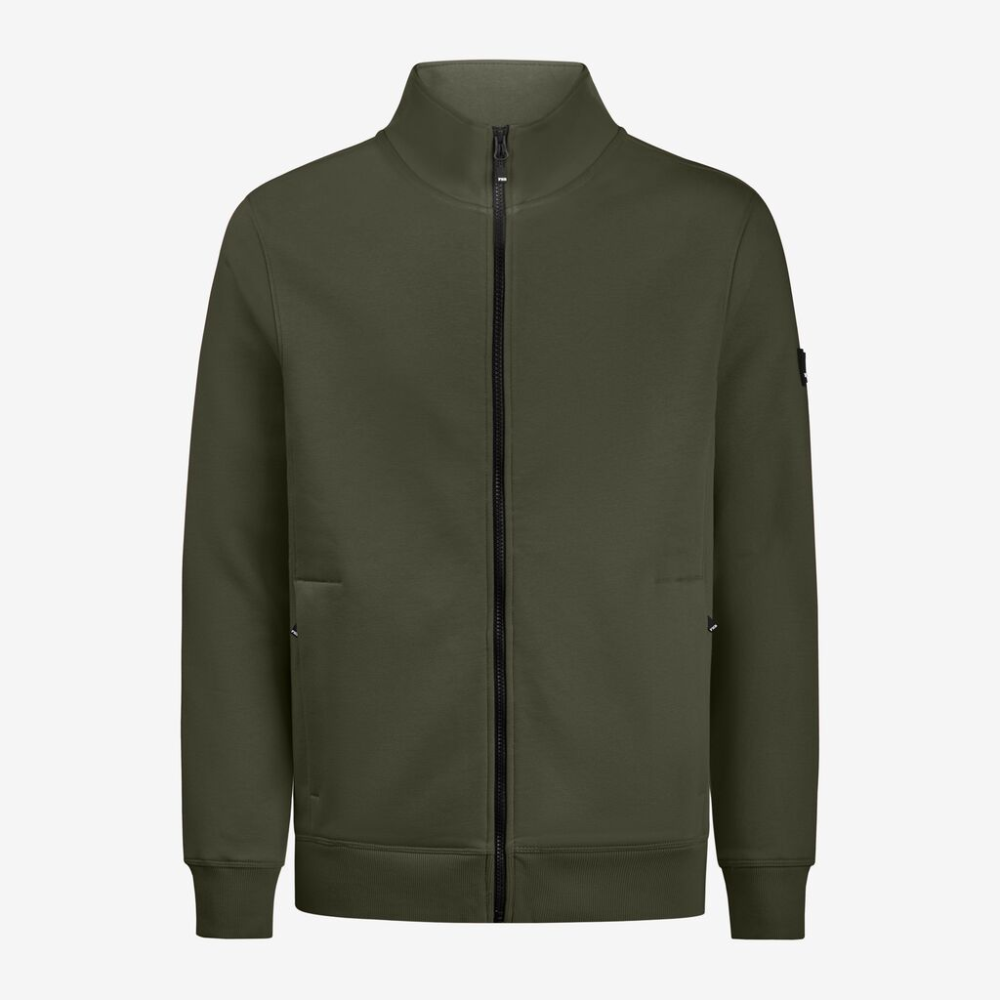 FHB EUGEN Sweat-Jacke unisex oliv XS
