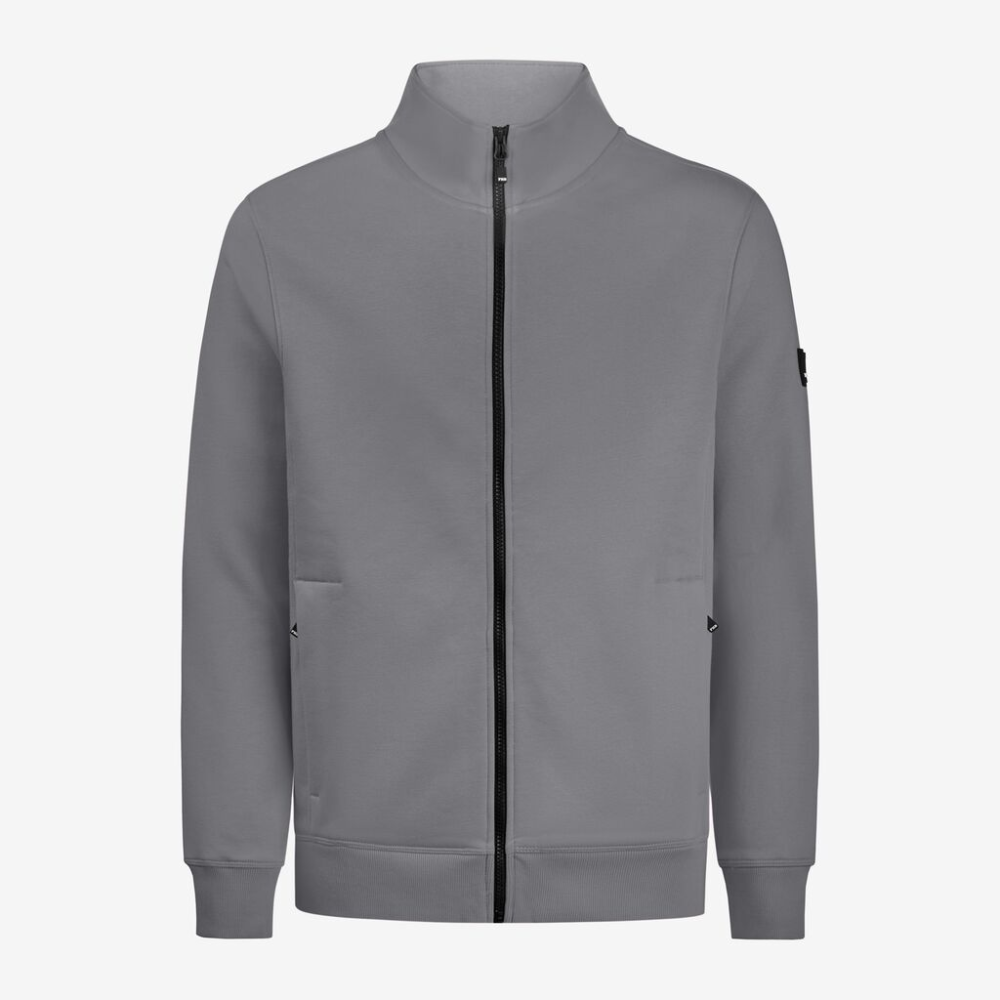 FHB EUGEN Sweat-Jacke unisex grau 3XL