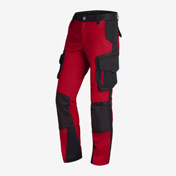 FHB ANNETTE Arbeitshose Damen rot-schwarz