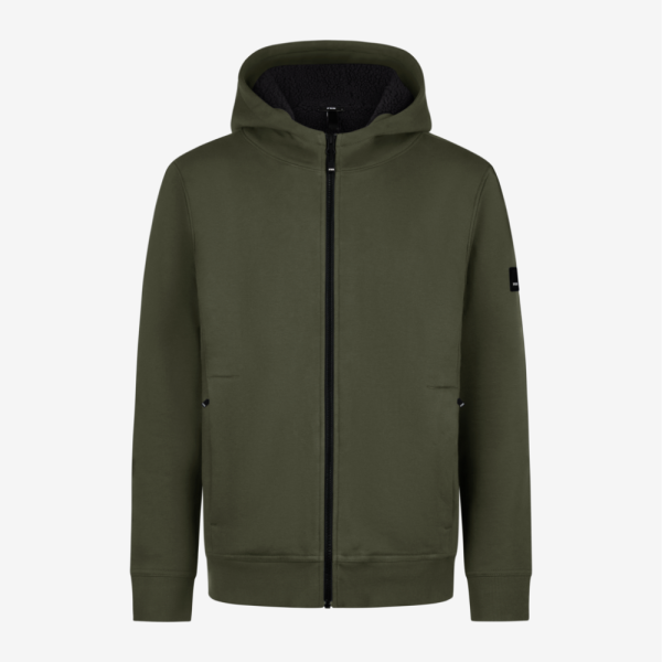 FHB HAJO Hoodie-Jacke oliv