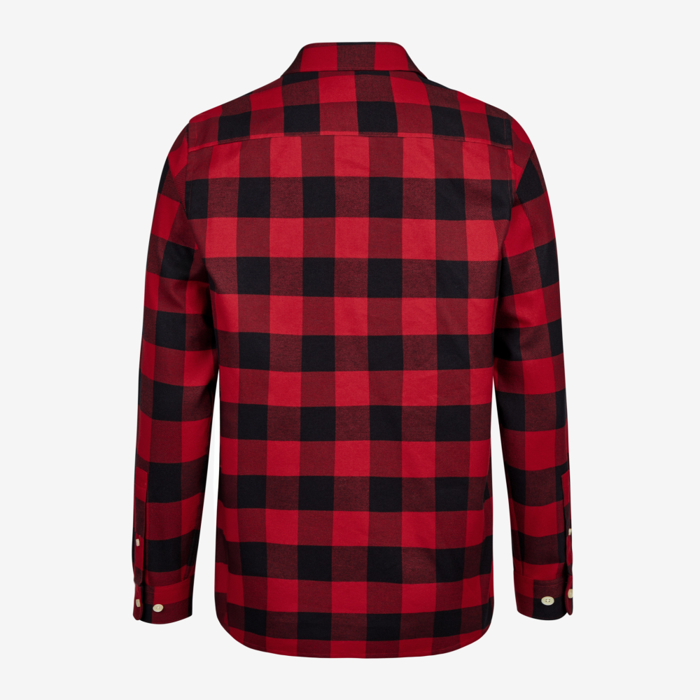 FHB HORST Arbeitshemd rot-schwarz 5XL