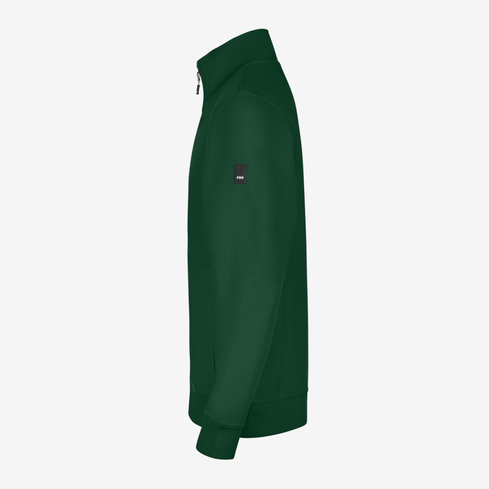 FHB EUGEN Sweat-Jacke unisex grün 3XL