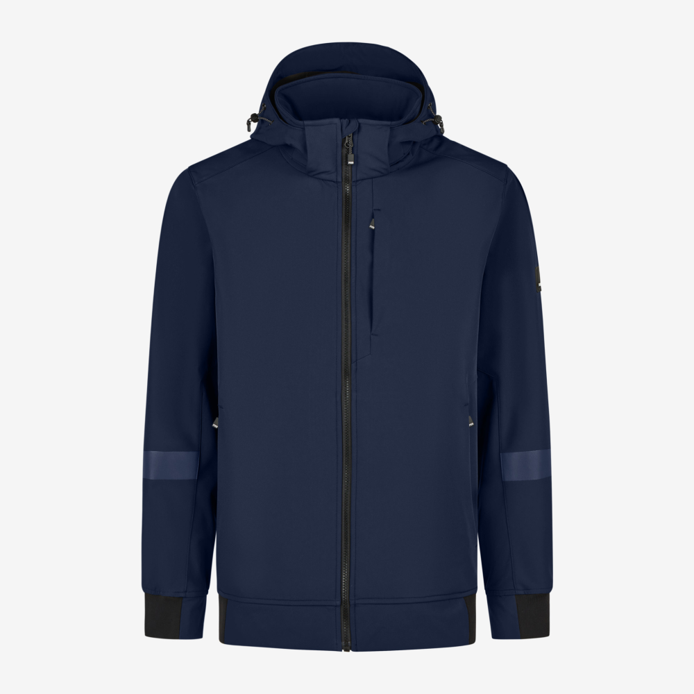 FHB FALKO Softshell-Jacke leicht und elastisch marine M