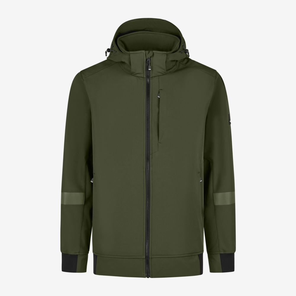 FHB FALKO Softshell-Jacke leicht und elastisch oliv M