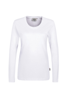 HAKRO Damen Longsleeve Classic, weiss, XS