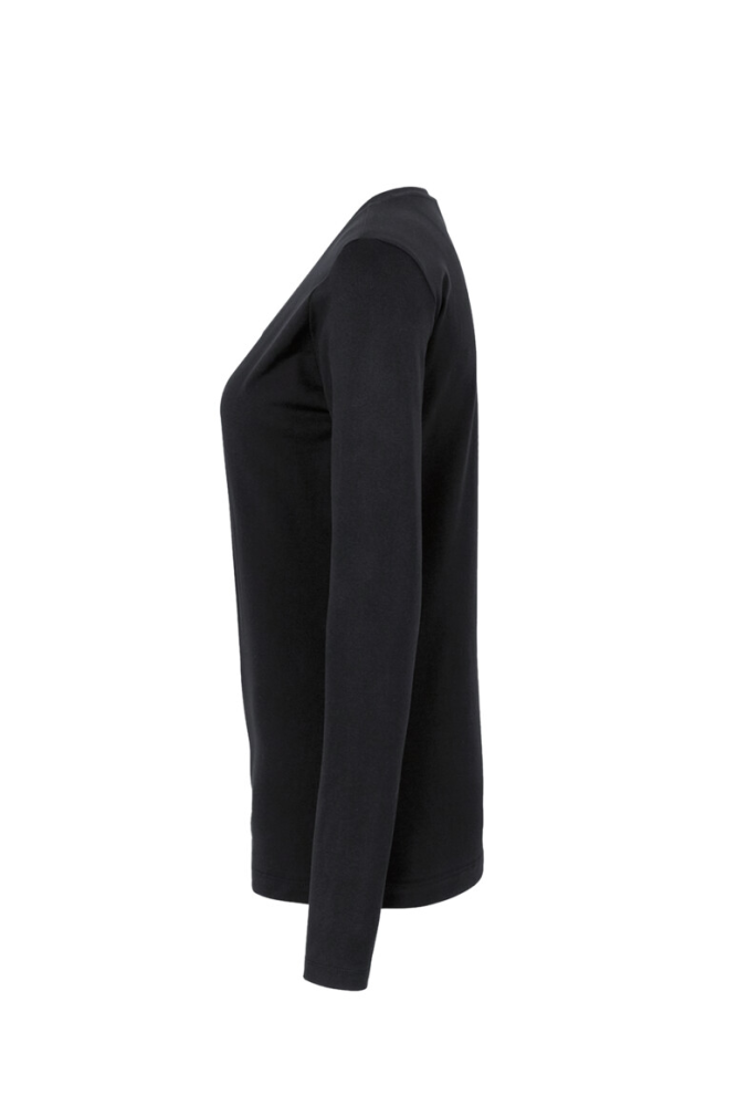 HAKRO Damen Longsleeve Classic, schwarz, XS