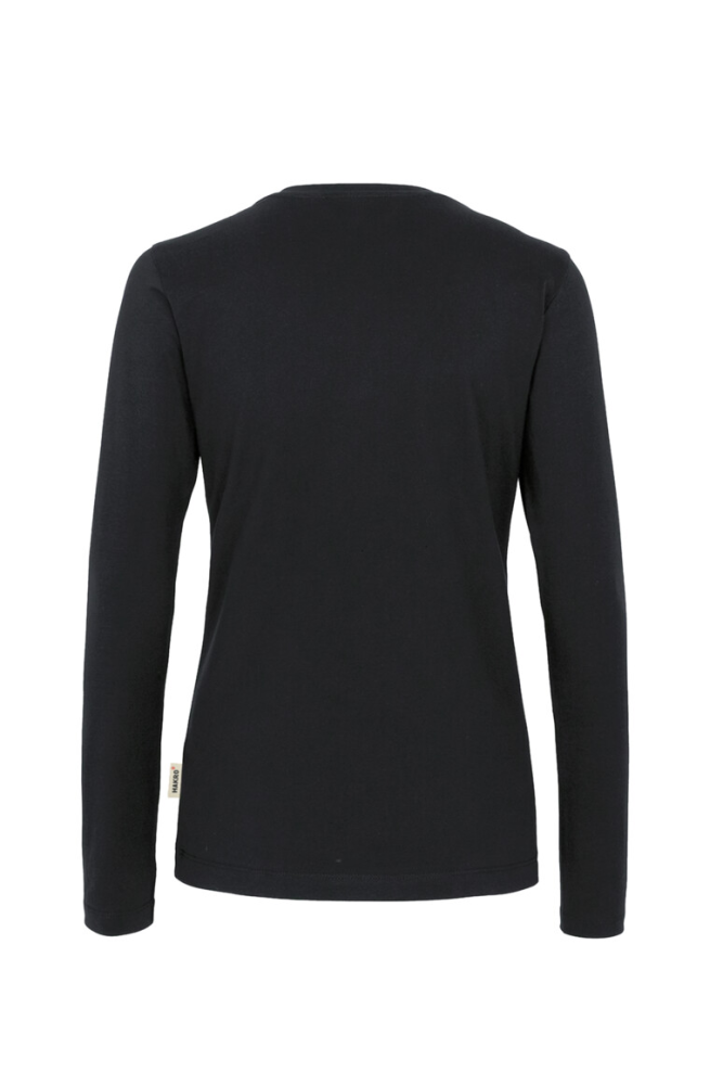 HAKRO Damen Longsleeve Classic, schwarz, XS
