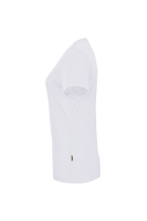 HAKRO Damen V-Shirt COOLMAX®, weiss, XS