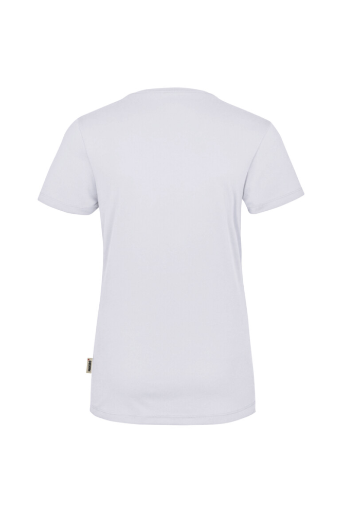 HAKRO Damen V-Shirt COOLMAX®, weiss, XS