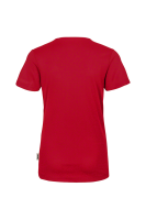 HAKRO Damen V-Shirt COOLMAX®, rot, XL