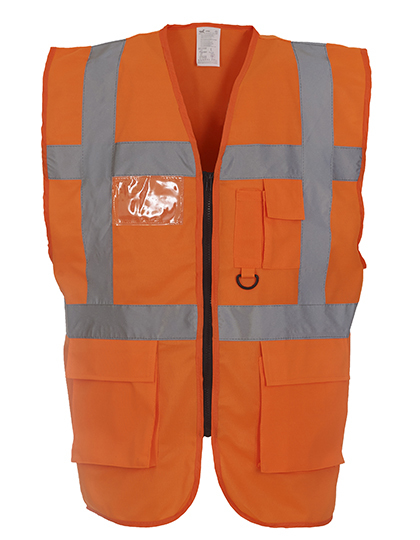 Multi-Funktion Sicherheitsweste mit Reissverschluss HI-VIS